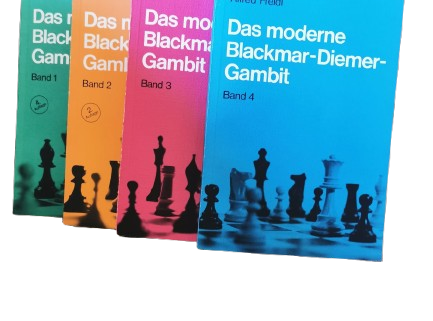 Schachbuch Das morderne Blackmar Diemar Gambit 4 Teile.